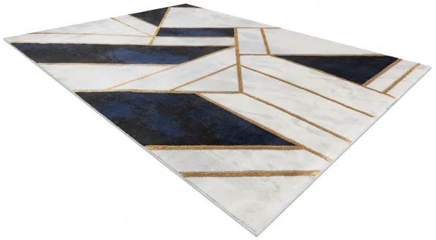 Koberec EMERALD exkluzívny 1015 glamour, styl marmur, geometrický granátový / zlatý