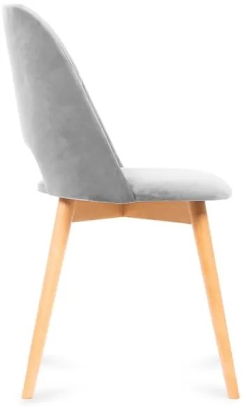 Jedálenská stolička TINO 86x48 cm šedá/svetlý dub