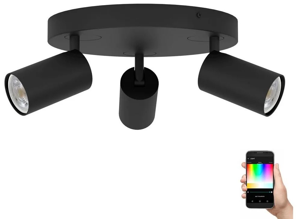 Eglo 900336 - LED RGBW Stmievateľné bodové svietidlo TELIMBELA-Z 3xGU10/4,9W/230V