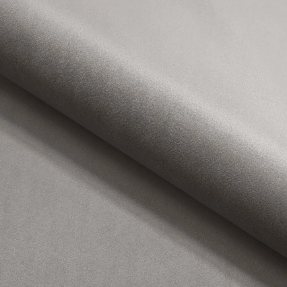 Sivá zamatová rozkladacia rohová pohovka (pravý roh/do L) York Blik – Ropez