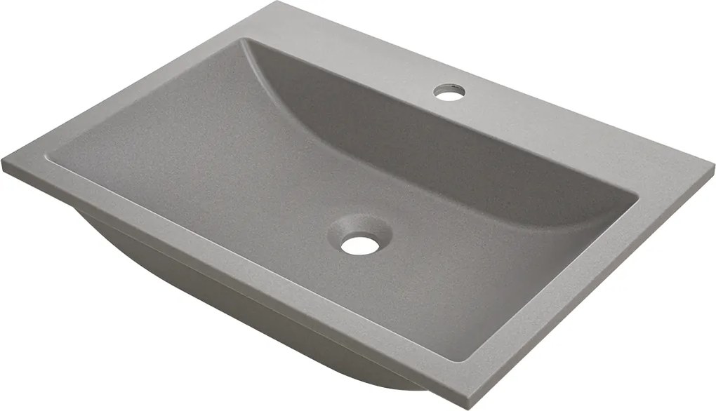 Kuchinox Zápustné/nábytkové umývadlo Albano 60x44 cm - VGA1510T, granit, sivé