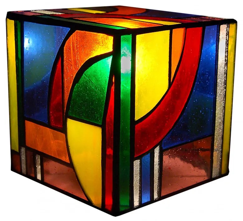 Dekoračná lampa tiffany KANDINSKI
