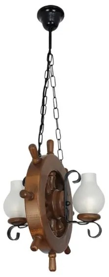 Brilagi - Luster na reťazi TIMONA 2xE14/40W/230V buk/orech