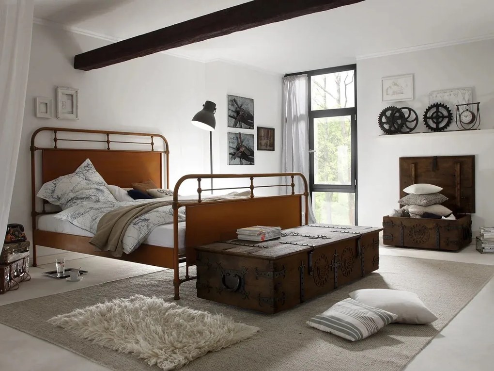furniture-nabytek.cz - Masívny konferenčný stolík Aladin z mangového dreva, voskovaný, hnedý – 92×70×40 cm