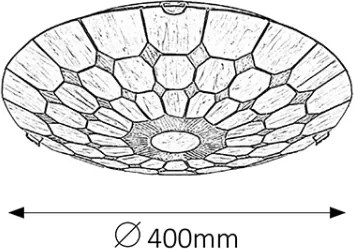 Brilagi - Tiffany vitrážové stropné svietidlo DORAN 2xE27/60W/230V