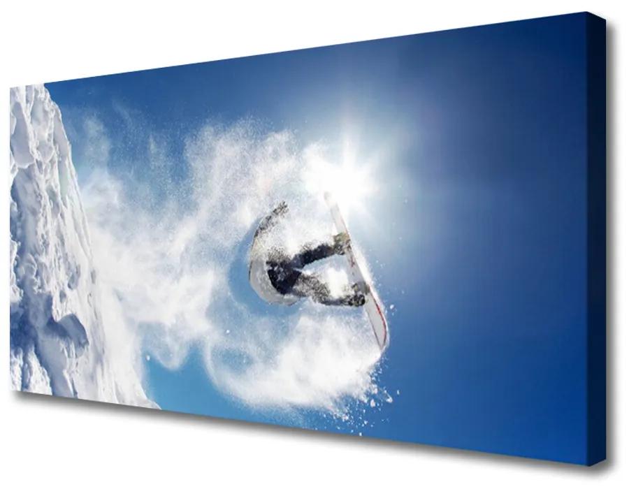 Obraz Canvas Snowboard šport sneh zima 140x70 cm