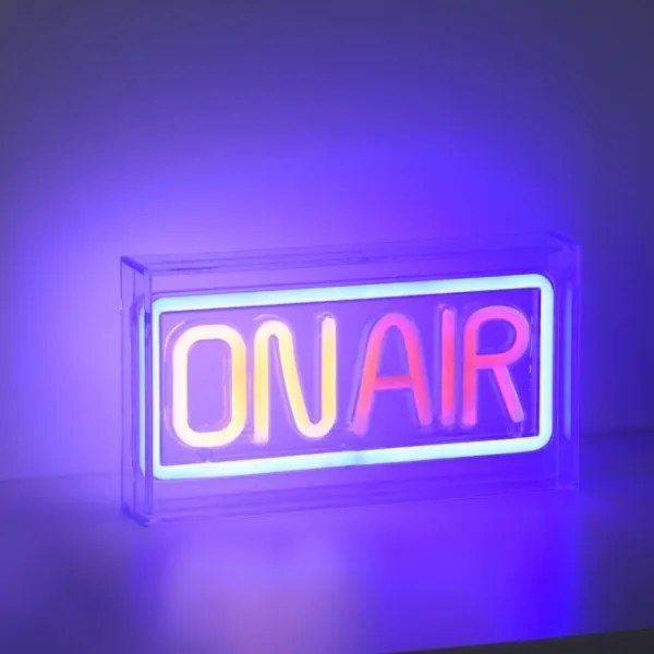 JUST LIGHT. 85013-70 - LED Neónová stolná dekorácia NEON LED/4W/5V On Air