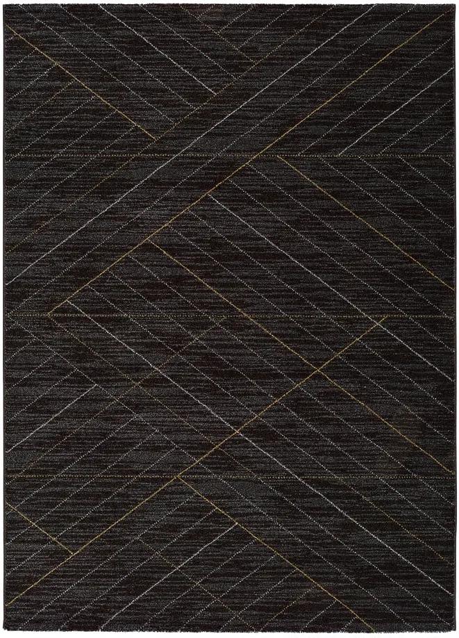 Čierny koberec Universal Dark, 80 x 150 cm | BIANO