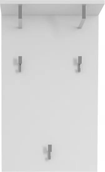 Sconto Predsieňový panel TERRY biela matná, šírka 53 cm