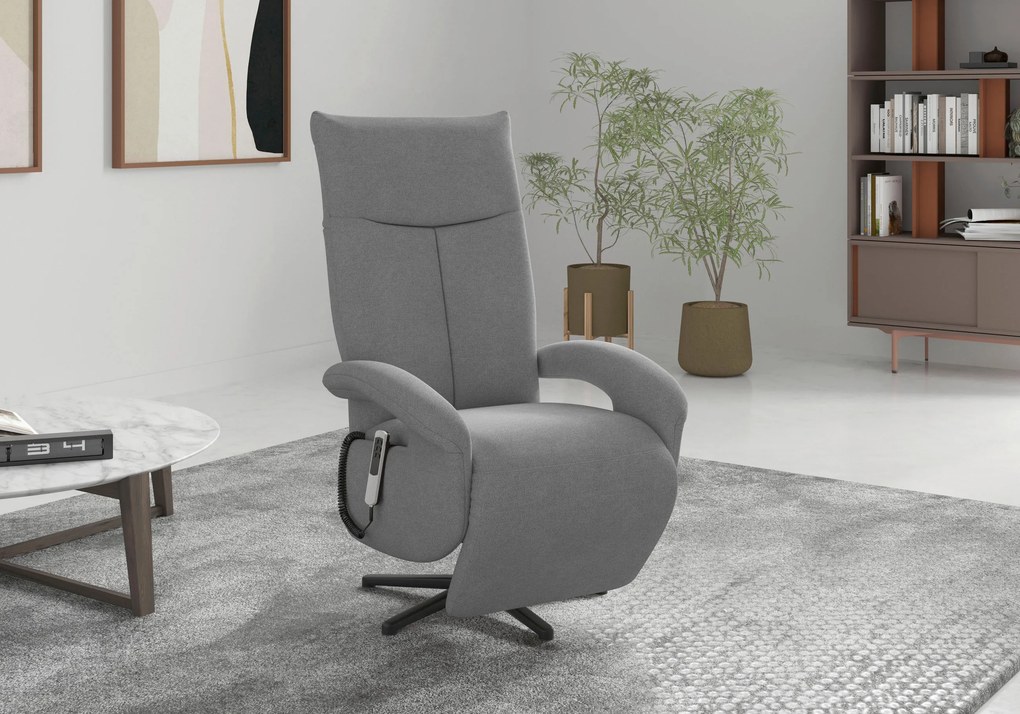 XXXLutz RELAXAČNÉ KRESLO, textil, sivá Sit & More - Online Only obývacie izby - 00014401324G