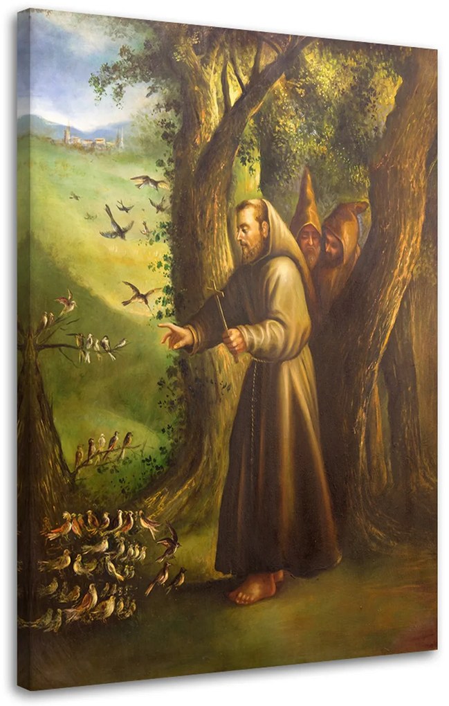 Gario Obraz na plátne Svätý František z Assisi Rozmery: 60 x 90 cm