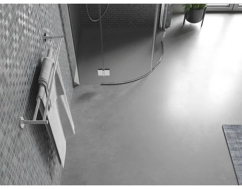 Mexen Bert, SMC štvrťkruhová sprchová vanička 90 x 90 cm, šedá, 4KR619090