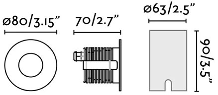 FARO 70728 - LED Vonkajšie nájazdové svietidlo GRUND LED/7W 350 mA IK08 IP67