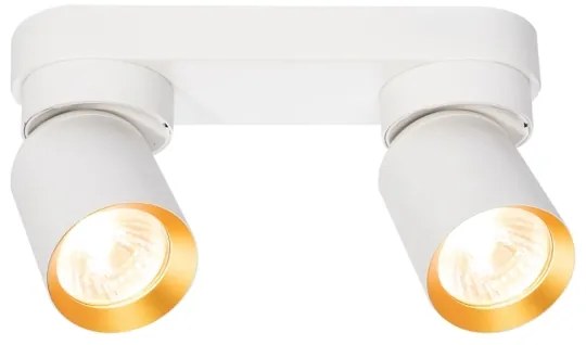 Bodové svietidlo ANDY 2xGU10/8W/230V biela/zlatá