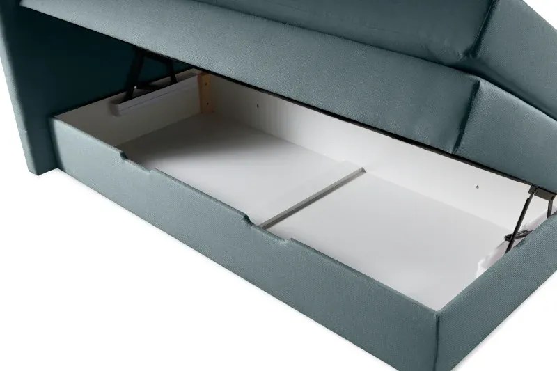 Kontinentálna boxspring posteľ AMBER, 200x180, tyrkysová (barell 72)
