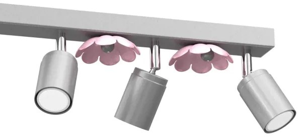 Bodové svietidlo FLOWER 6xGU10/8W/230V matný chróm