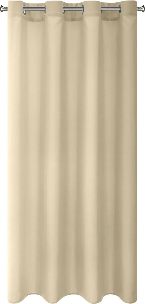 KRÁTKY ZÁVES NA KRÚŽKOCH RITA 140X175 CM BÉŽOVÁ