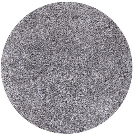 Ayyildiz, Kusový koberec Life Shaggy 1500 light grey kruh, 200x200 (priemer) kruh, šedá, obývacia izba