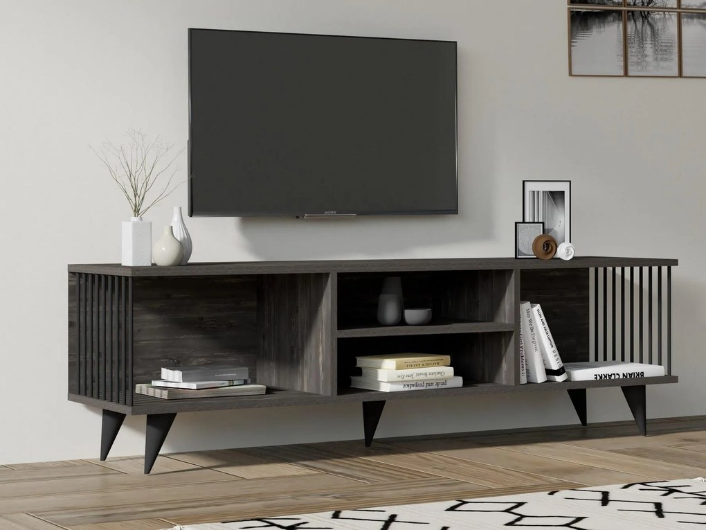 TV stolík Pibane (antracit) . Akcia -27%. Vlastná spoľahlivá doprava až k Vám domov. 1095255