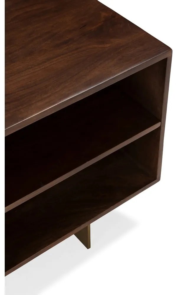 Hnedý TV stolík z mangového dreva 145x55x40 cm Trisha – MOME
