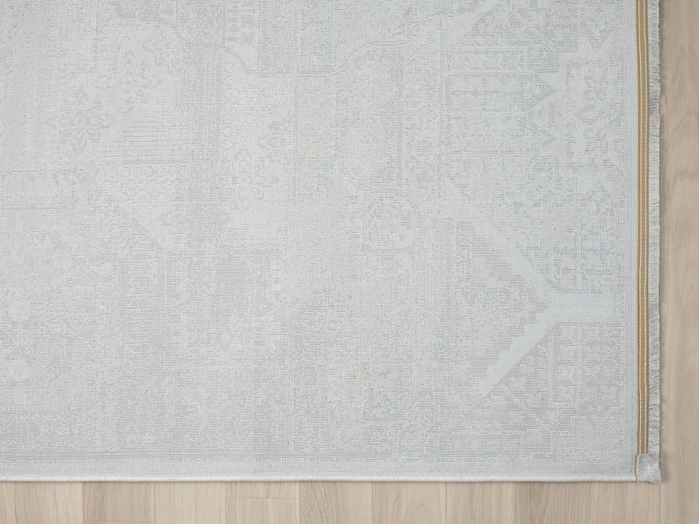 My Flair, Kusový koberec My Kazak creme, 160x230, šedá, chodba / predsieň