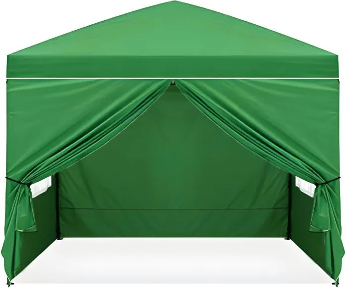 Záhradný stan so 4 stenami 3x3 m zelená