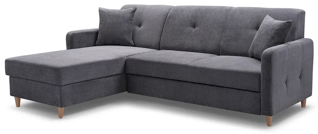 Expedo Rohová rozkladacia sedačka FOSIE, 220x88x162, orino 12, pravý roh