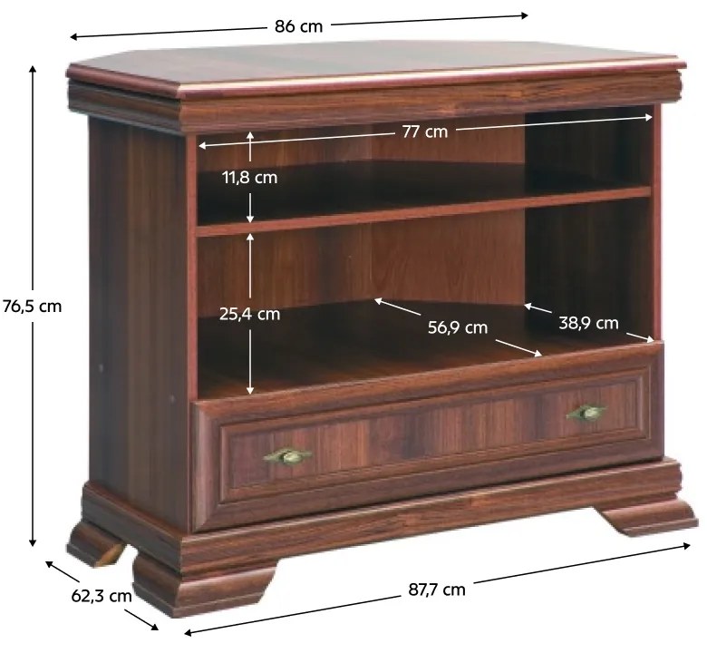 KORA rohový TV stolík, Samoa King
