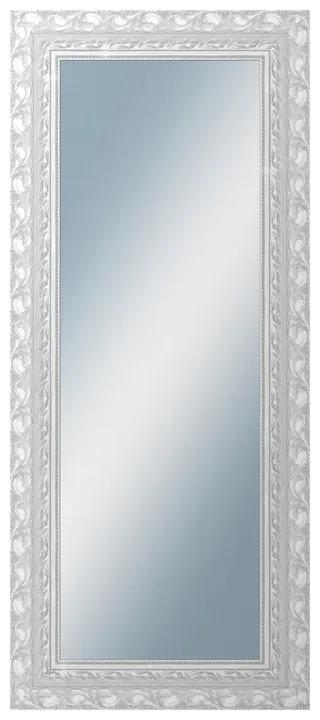 DANTIK - Zrkadlo v rámu, rozmer s rámom 60x140 cm z lišty ROKOKO strieborná hádzaná (2881)
