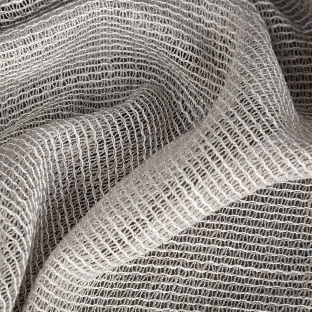 ZÁVES NA KRÚŽKOCH NEL 140X250 CM STRIEBORNÁ