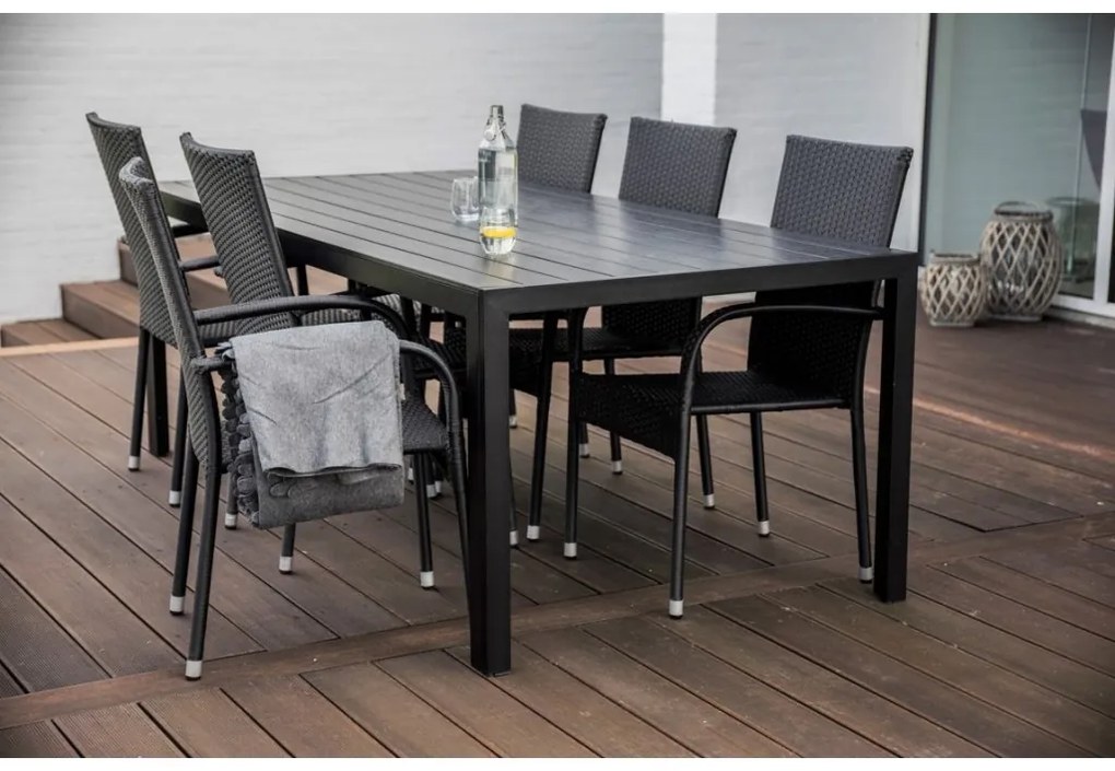 Záhradný jedálenský set Viking XL + 6x ratanová stolička Paris