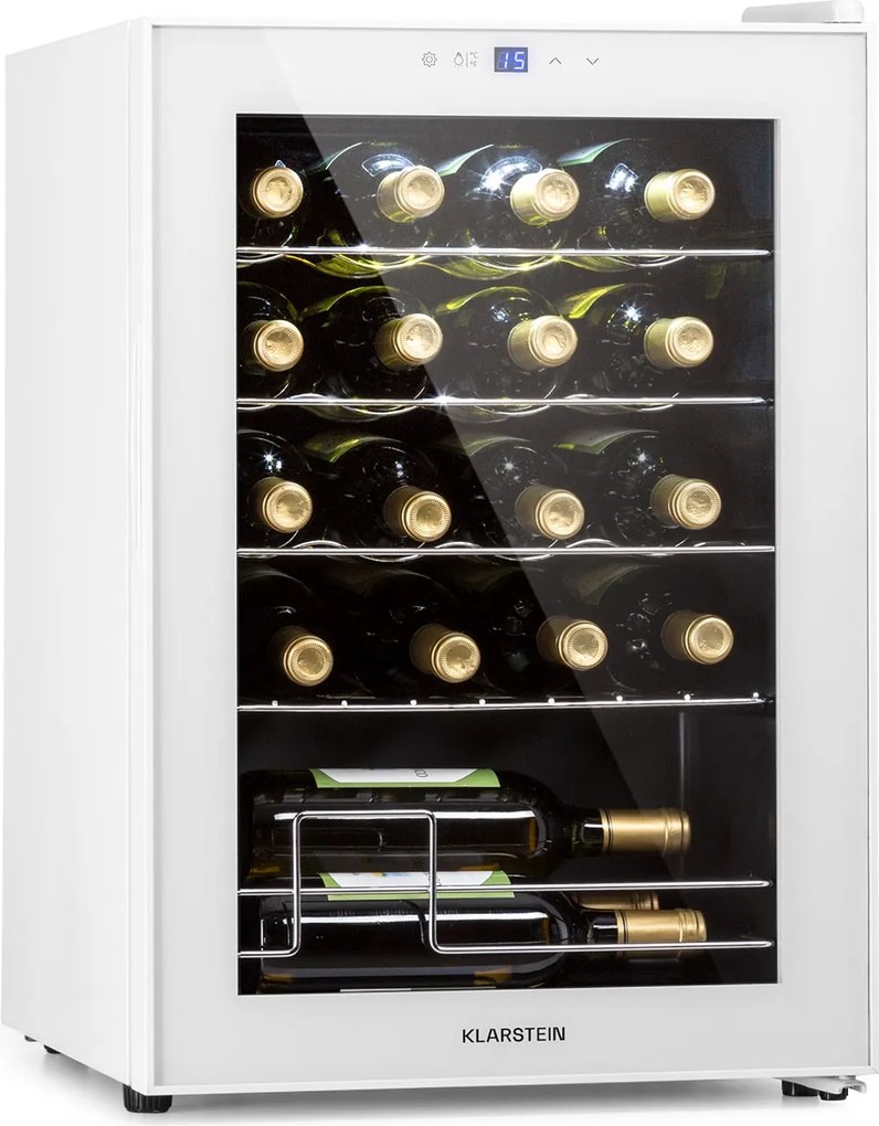 Klarstein Shiraz 20 Uno, vinotéka, 53 l, 20 fliaš, 5-18°C, dotykový ovládací panel