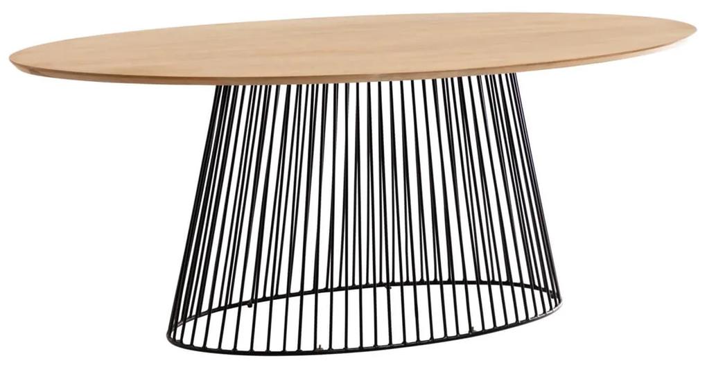 Jedálenský stôl leska 200 x 110 cm prírodný MUZZA