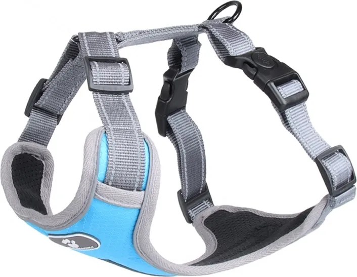 Beztlakový postroj pre psa ASTRO - modrý - rozmer M