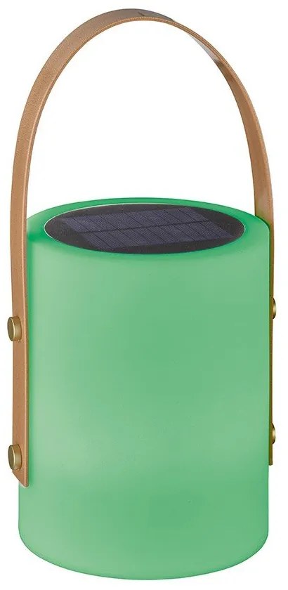 Bielo-hnedá LED stolová lampa (výška 34 cm) Bari – Fischer &amp; Honsel