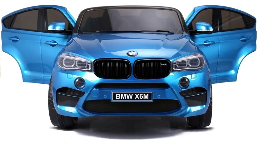 LEAN CARS ELEKTRICKÉ AUTÍČKO BMW X6M - LAKOVANÉ - MODRÉ - 2x120W - 12V10Ah - 2021