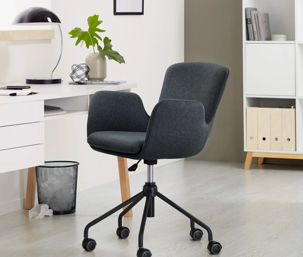 Kancelárska stolička, antracitová