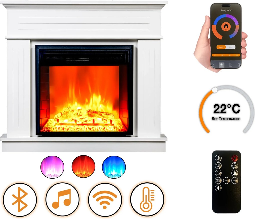 Elektrický krb DLC Home Alegre Striped EF 3