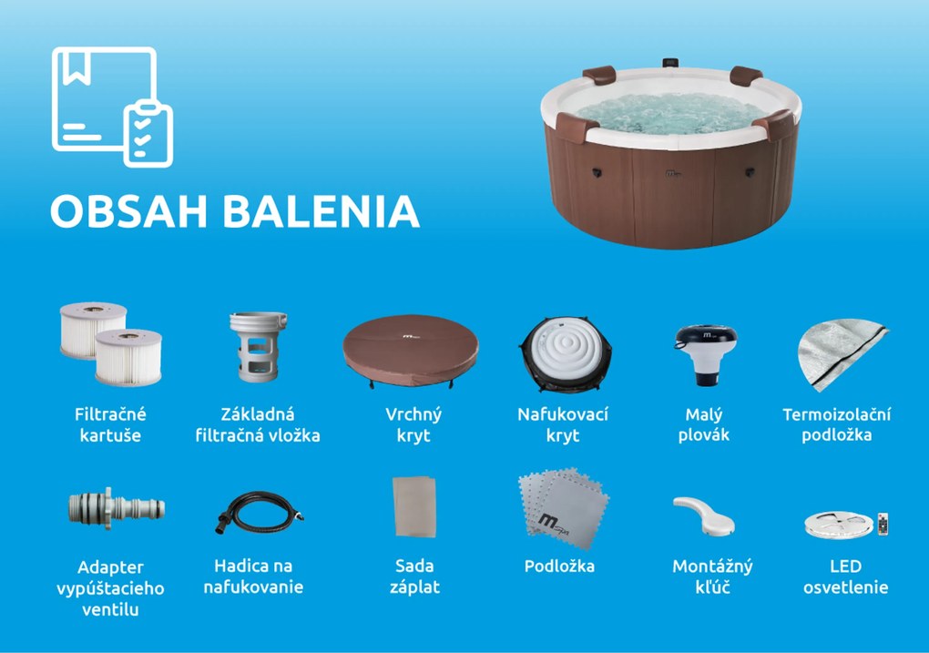 Mspa | Vírivý bazén MSPA Rova F-RO066W | 11400309