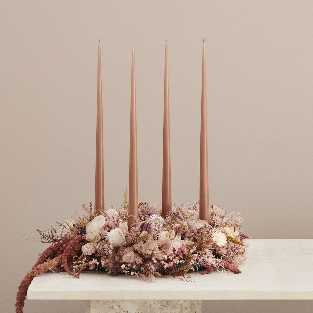 ester & erik Sviečka Taper 32 cm – 72 Terra Cotta – set 2 ks