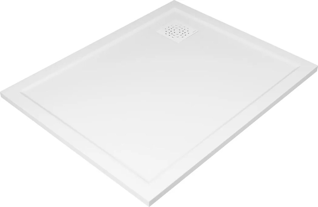 Gelco Gelco, XENA vanička z liateho mramoru, obdĺžnik 100x80cm, biela, HX10080