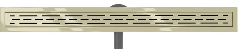 Mexen Flat 360°, nerezový sprchový žľab vzor M01 80 cm, zlatá lesklá, 1520080-40