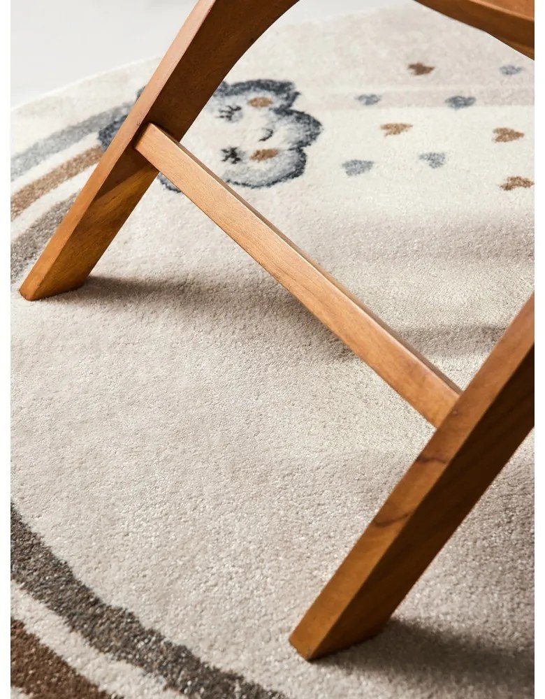 Krémový detský koberec ø160 cm Walk like an Elephant Rainbow – Villeroy&Boch