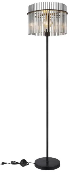 Globo 15698S - Stojacia lampa GORLEY 1xE27/60W/230V čierna