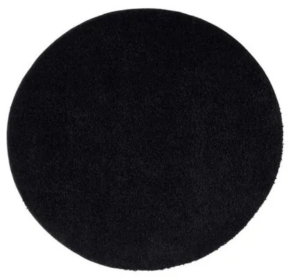 Koberec City Shaggy 500 čierny kruh