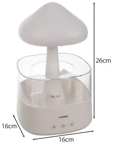 Bestent Zvlhčovač vzduchu LED lampa Dažďové kvapky