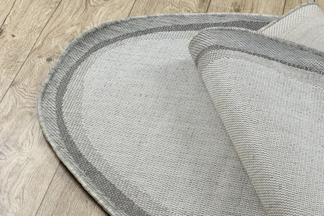 Koberec ORGANIC 2123 / krémový / sivý / naturálny