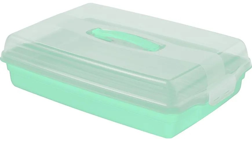 Nádoby na koláče 242882 akvamarín/transparentné