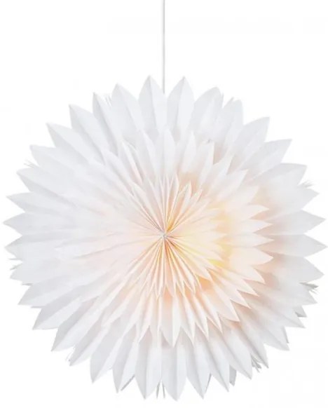 Markslöjd 705842 - Vianočná dekorácia SOLINA 1xE14/25W/230V pr. 48 cm biela