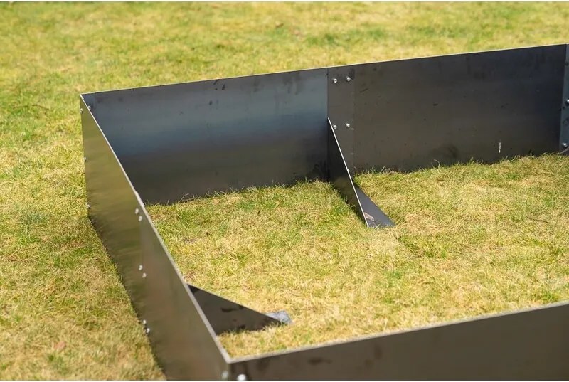 Alto Vyvýšený záhon 148 x 148 x 36 cm, corten CORGARDEN 1013